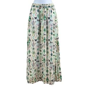 Zadig & Voltaire Joho Kilim‎ Skirt Womens Size 38 White Maxi